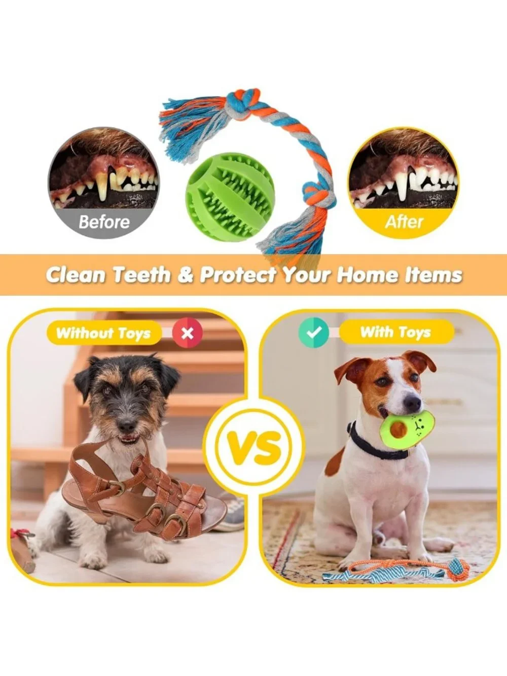 25 Pack Luxury Dog Chew Toys Set - Ropes, Treat Balls & Squeaky Toys for Puppies